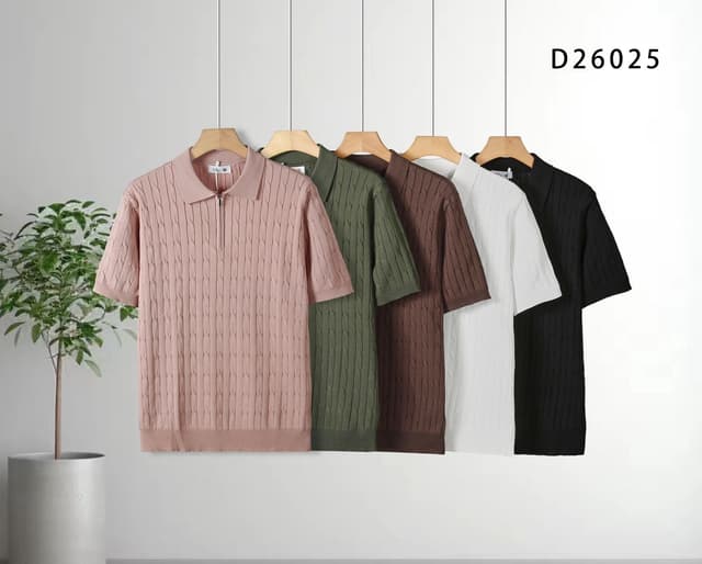 Texture Meets Trend in the Perfect Polo T-shirts